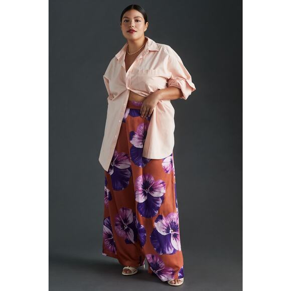 Anthropologie Pants - Anthropologie X Hutch Wide Leg Floral Pants Multicolor Size S NWT